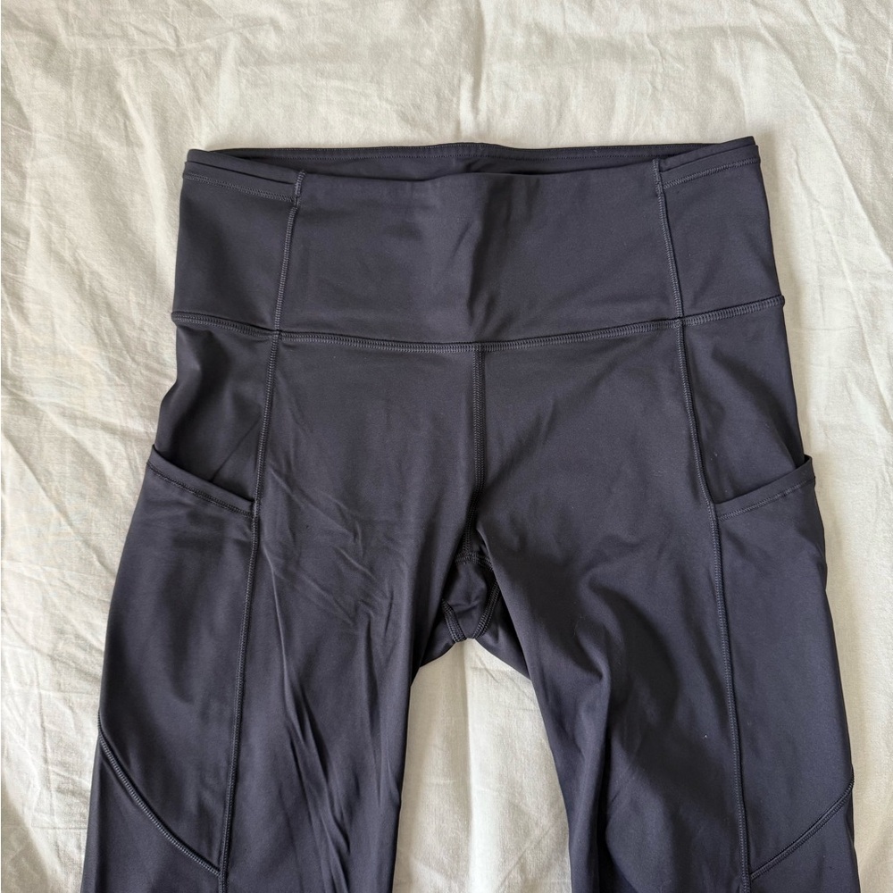 Lululemon Athletica Black Fast and Free High-Waisted Bike Shorts